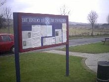 Covenanters information notice board at Muirkirk Heritage Layby