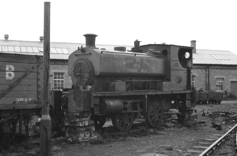 NCB Ayrshire Area locomotive No. 13 at Kames Colliery 11th September 1968