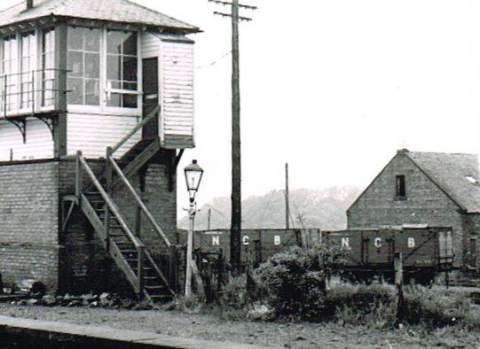 Muirkirk Signal Box and NCB Wagons June 1966